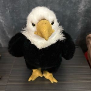 12" Aurora American Bald Eagle Plush Stuffed Animal Patriotic Bird Realistic